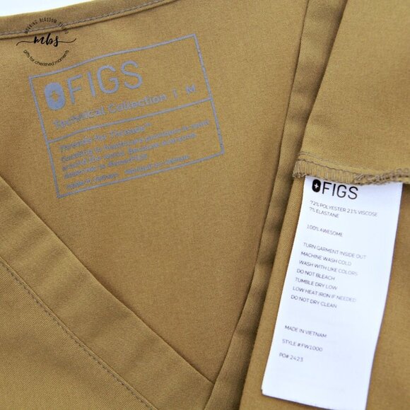 Bundle‎ of 2 Figs Catarina One Pocket Scrub Tops Blue Green Women M Style FW1000 - Picture 8 of 16